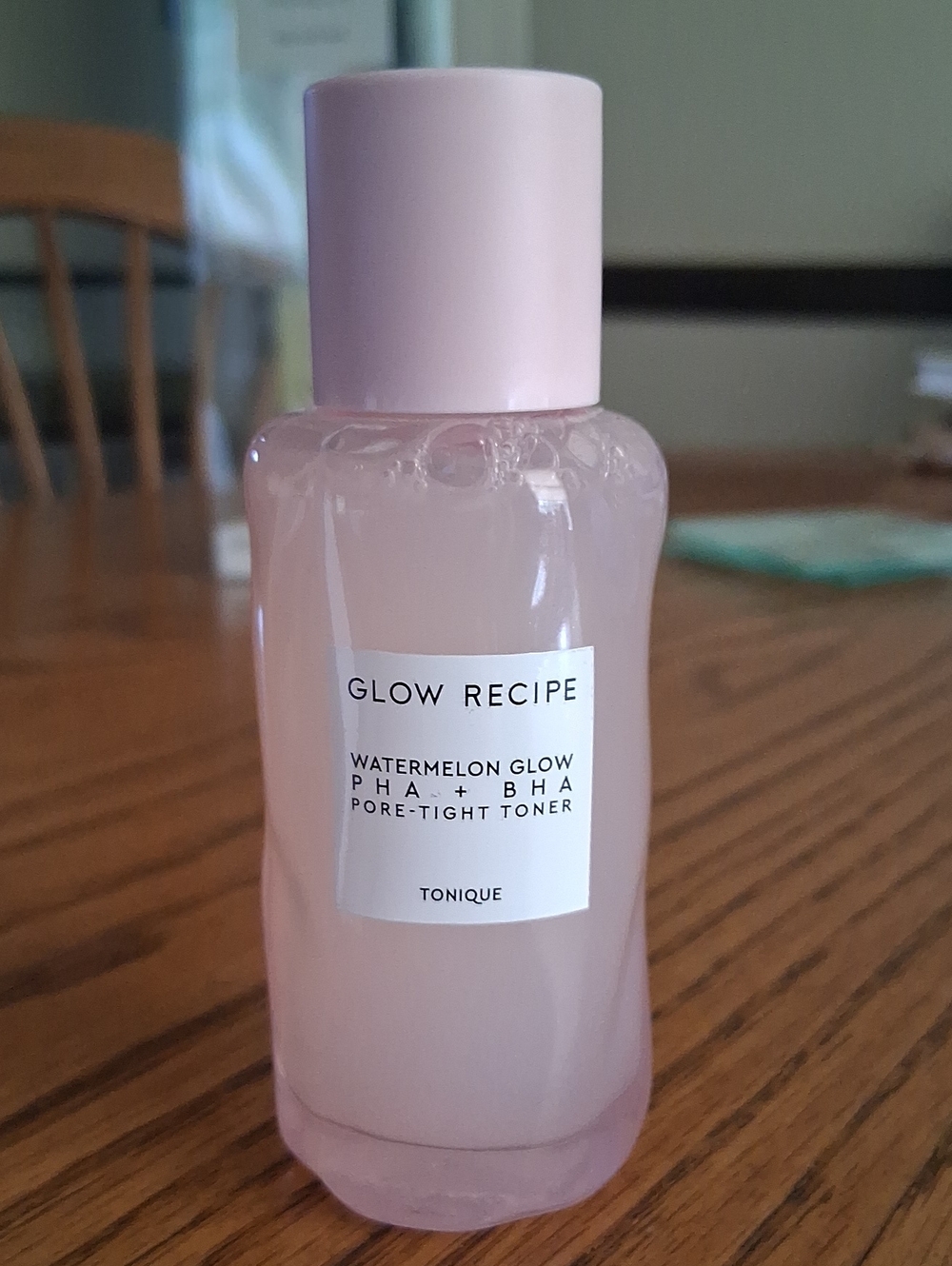 Glow Recipe Watermelon Glow PHA + BHA Pore-Tight Toner — soft pink bottle